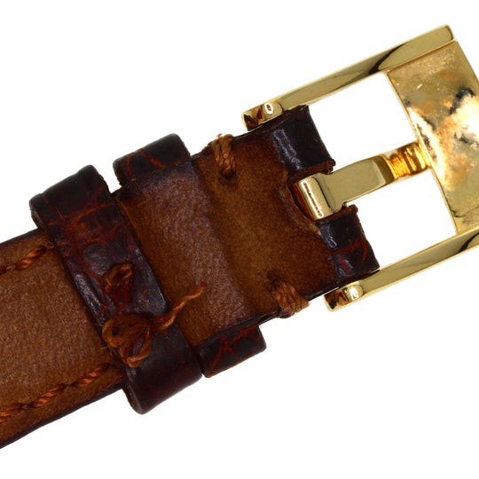 OMEGA Watches Quartz Stainless Steel, Leather gold De Ville gold dial Women Used Authentic