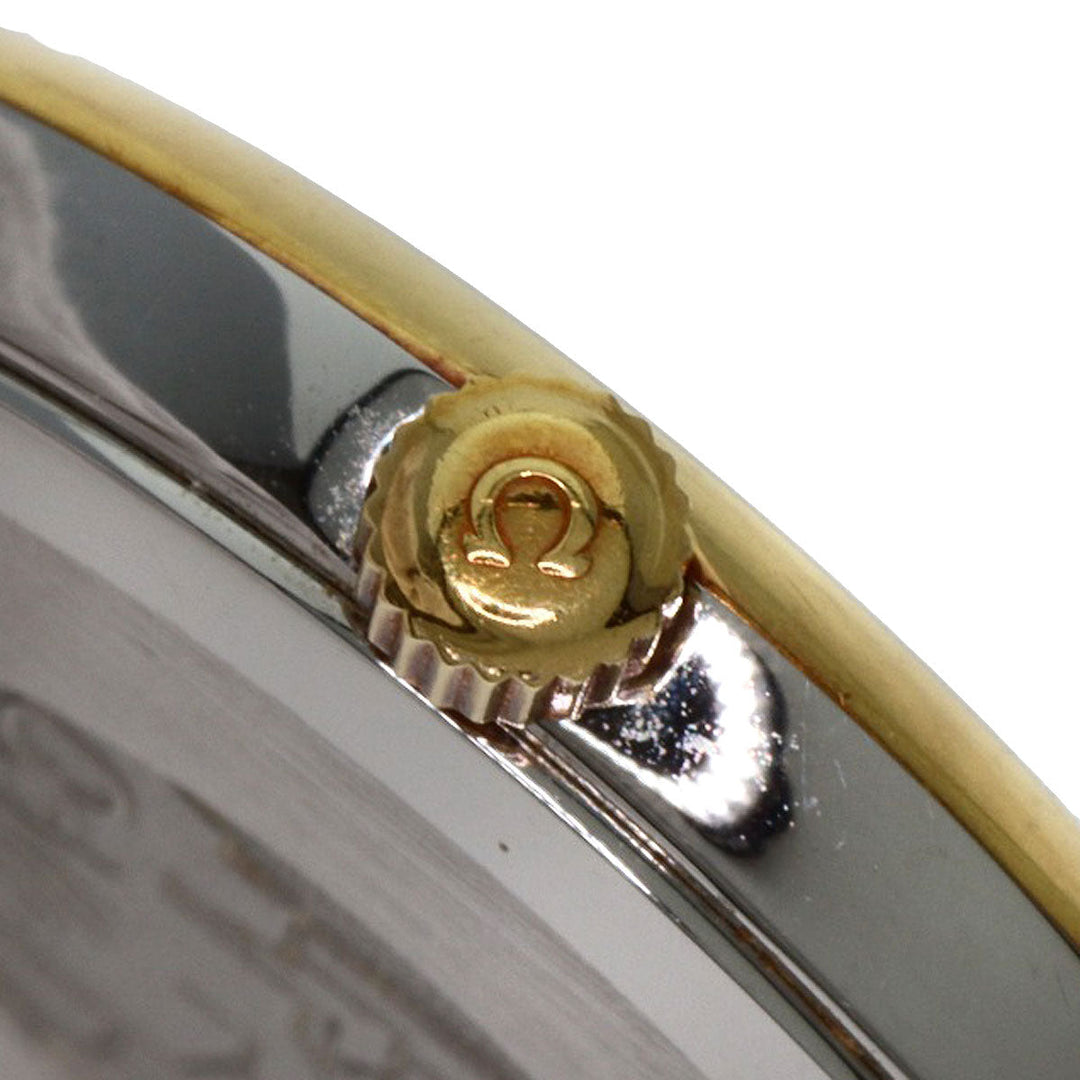 OMEGA Watches Quartz Stainless Steel, Leather gold De Ville gold dial Women Used Authentic