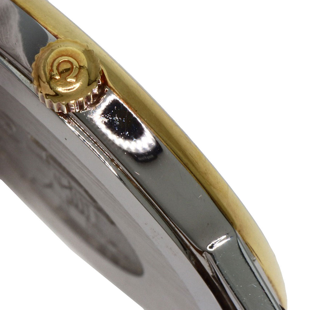 OMEGA Watches Quartz Stainless Steel, Leather gold De Ville gold dial Women Used Authentic