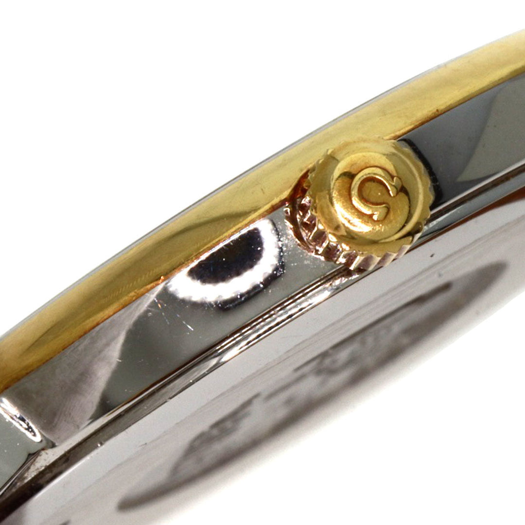 OMEGA Watches Quartz Stainless Steel, Leather gold De Ville gold dial Women Used Authentic