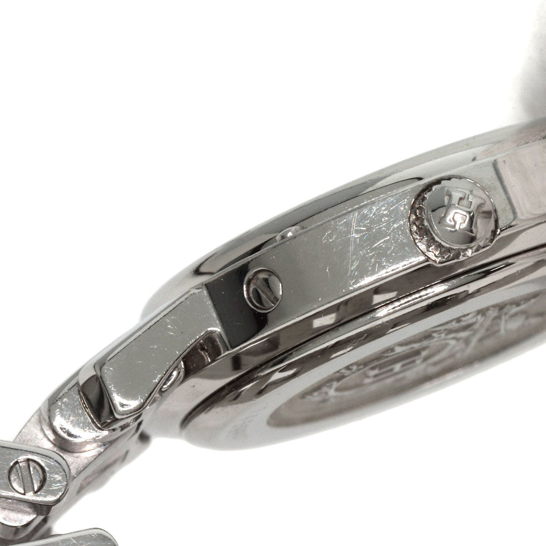 HERMES Watches Quartz CL4.210 Stainless Steel , Stainless Steel Silver Clipper black dial Women Used Authentic