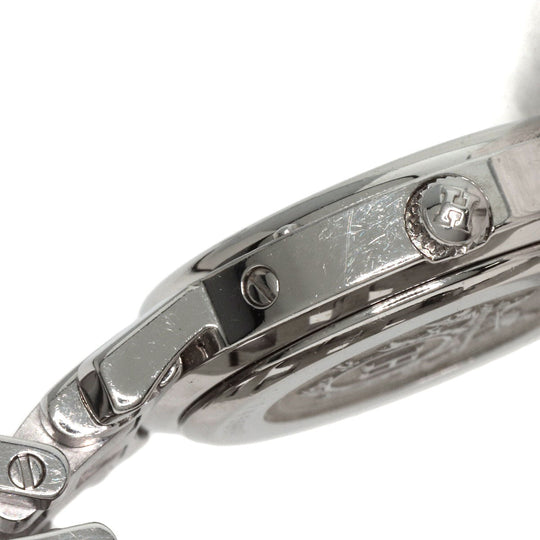 HERMES Watches Quartz CL4.210 Stainless Steel , Stainless Steel Silver Clipper black dial Women Used Authentic