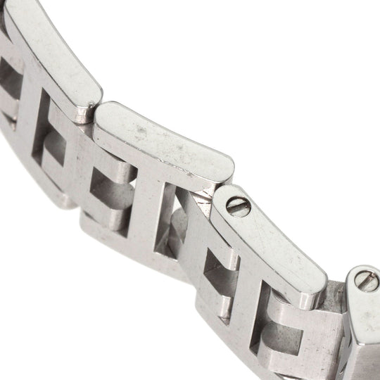 HERMES Watches Quartz CL4.210 Stainless Steel , Stainless Steel Silver Clipper black dial Women Used Authentic