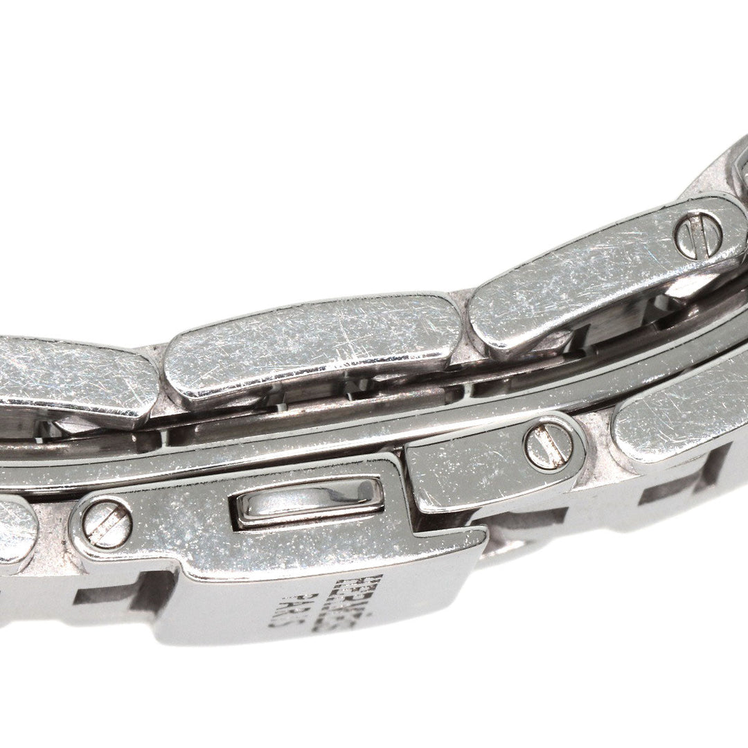 HERMES Watches Quartz CL4.210 Stainless Steel , Stainless Steel Silver Clipper black dial Women Used Authentic