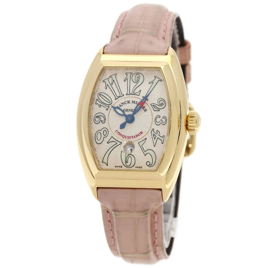 FRANCK MULLER Watches Mechanical Automatic 8005LSC K18YG, leather gold Conquistador gold dial Women Used Authentic
