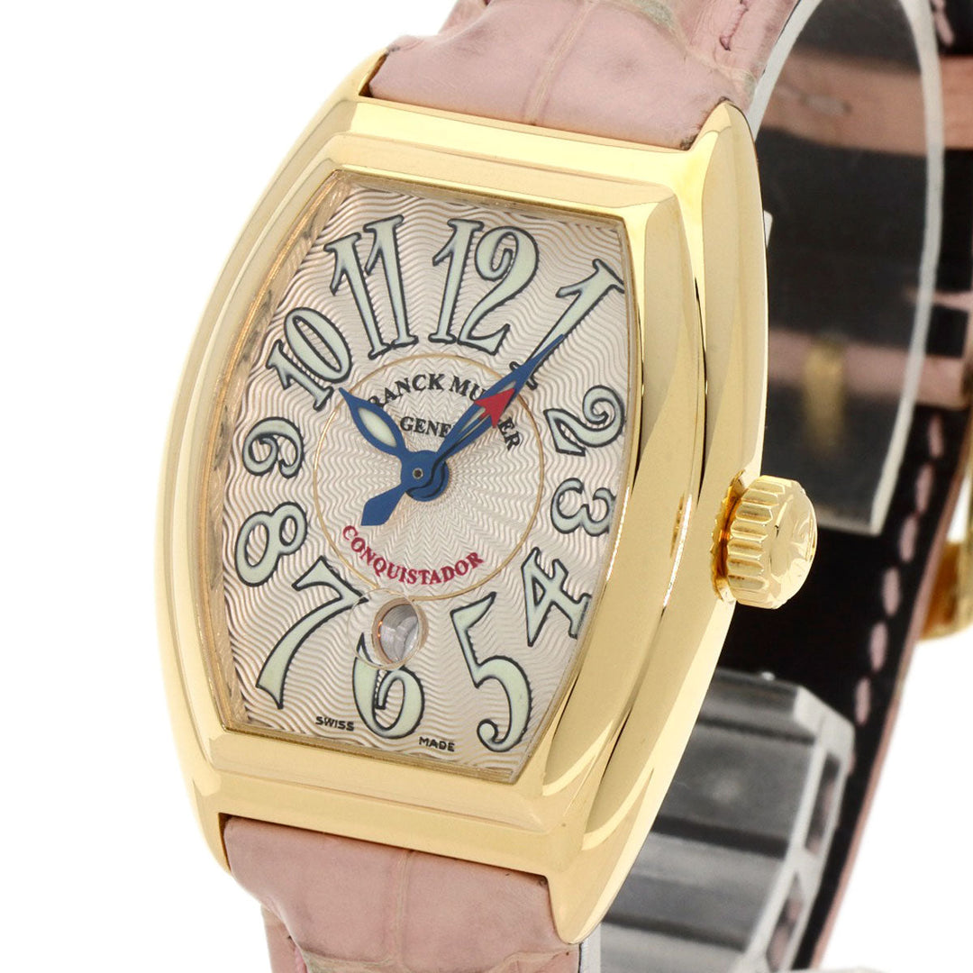 FRANCK MULLER Watches Mechanical Automatic 8005LSC K18YG, leather gold Conquistador gold dial Women Used Authentic