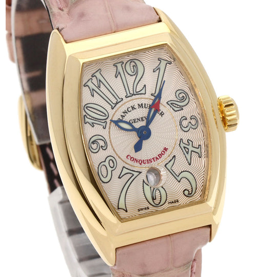 FRANCK MULLER Watches Mechanical Automatic 8005LSC K18YG, leather gold Conquistador gold dial Women Used Authentic