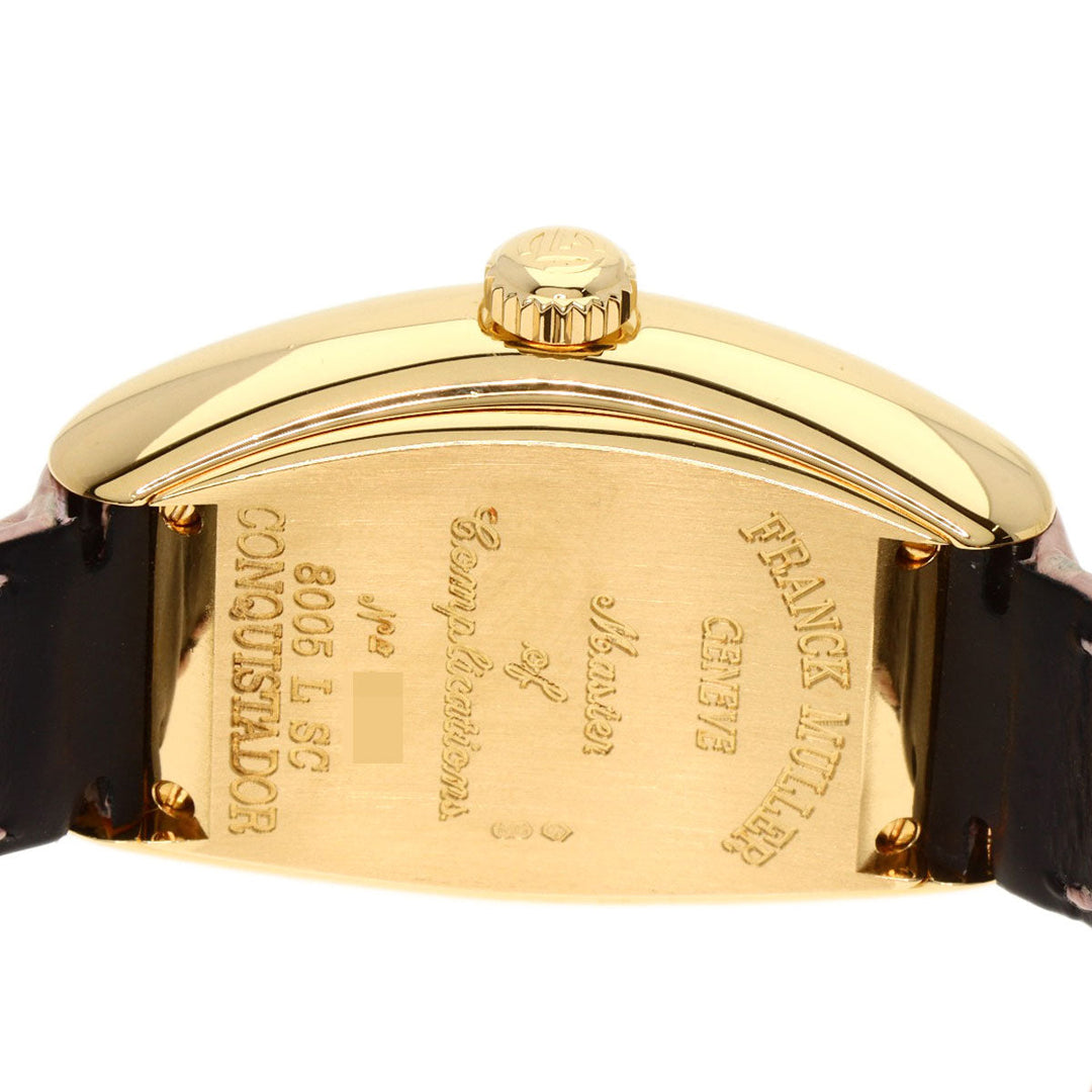 FRANCK MULLER Watches Mechanical Automatic 8005LSC K18YG, leather gold Conquistador gold dial Women Used Authentic