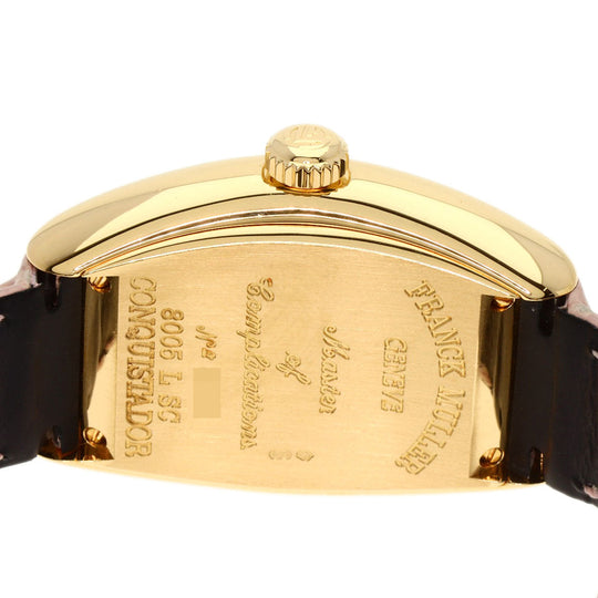 FRANCK MULLER Watches Mechanical Automatic 8005LSC K18YG, leather gold Conquistador gold dial Women Used Authentic