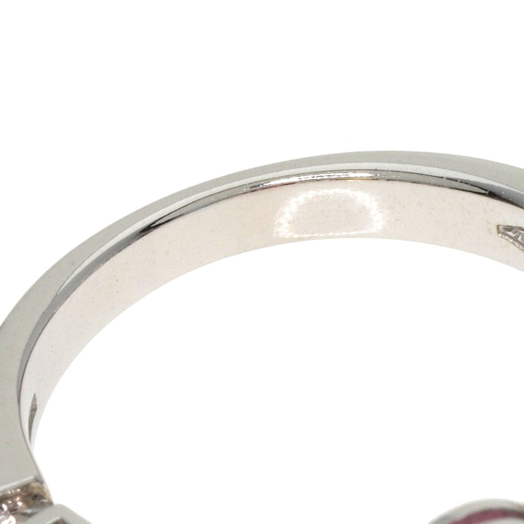 BVLGARI Ring K18WG Silver Allegra Citrine Blue Topaz Pink Sapphire