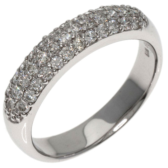 Ponte Vecchio Ring K18WG Silver diamond Women Used Authentic