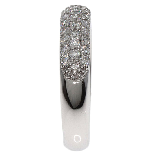 Ponte Vecchio Ring K18WG Silver diamond Women Used Authentic