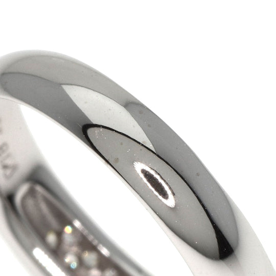 Ponte Vecchio Ring K18WG Silver diamond Women Used Authentic