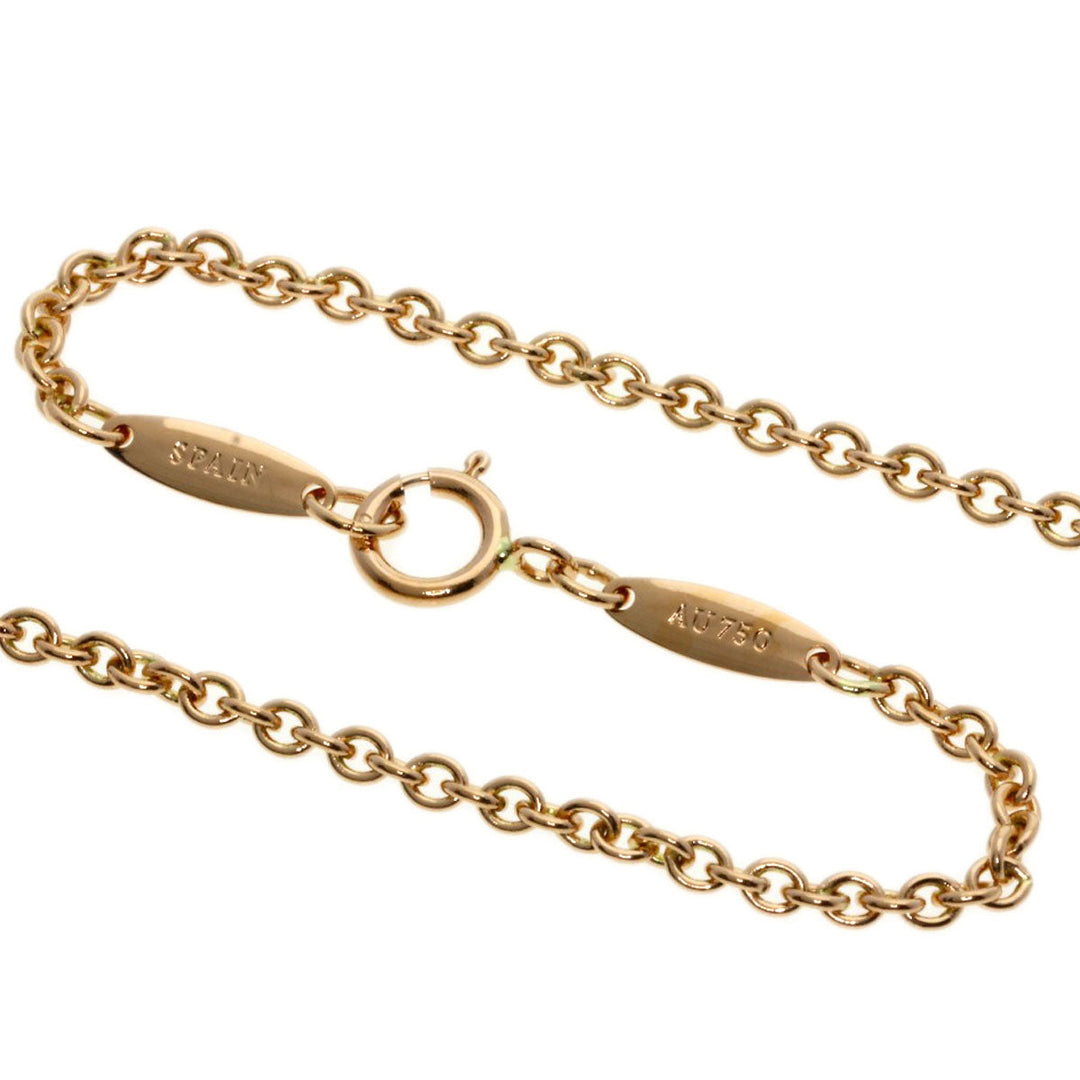 TIFFANY&Co. Necklace 18K Pink Gold gold Open Heart Lariat Pearl Women Used Authentic