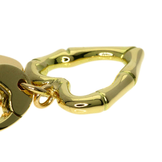 GUCCI Pendant top 18K Yellow Gold gold Heart Double Charm GINZA 2006 Women Used Authentic