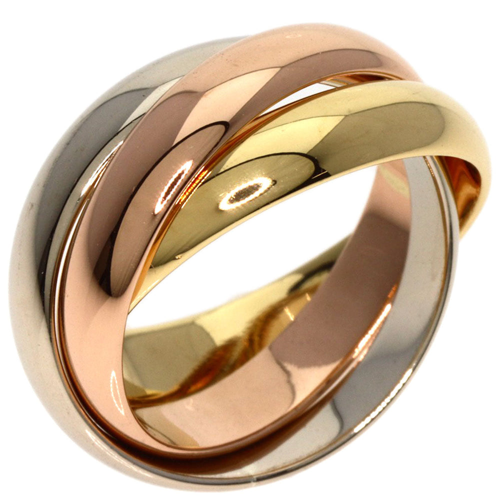 CARTIER Ring K18YG , K18PG , K18WG gold Trinity Women Used Authentic