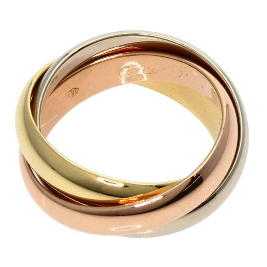 CARTIER Ring K18YG , K18PG , K18WG gold Trinity Women Used Authentic
