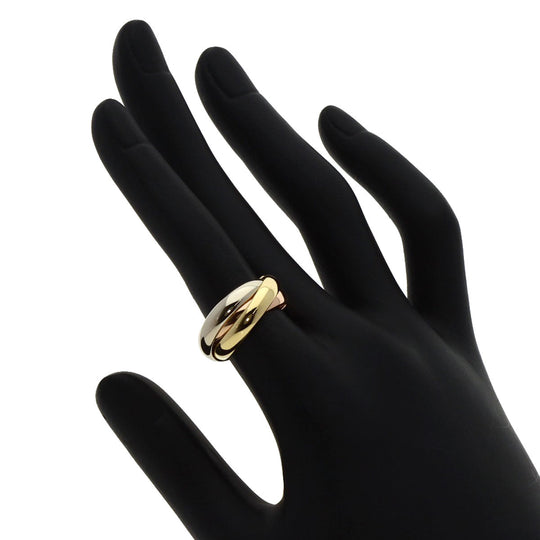 CARTIER Ring K18YG , K18PG , K18WG gold Trinity Women Used Authentic