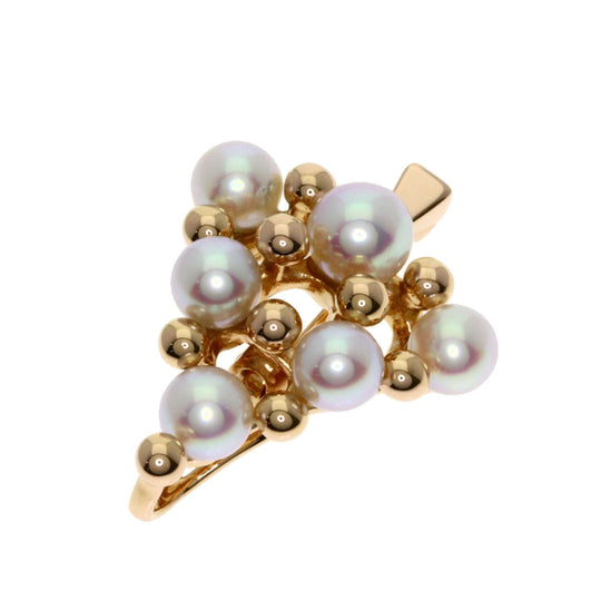 MIKIMOTO Pendant top 18K Pink Gold gold Tree Pearl Pendant Women Used Authentic