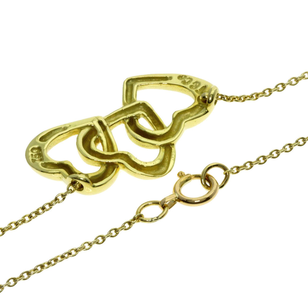 TIFFANY&Co. Necklace 18K Yellow Gold gold Triple heart Women Used Authentic