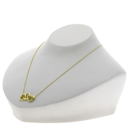 TIFFANY&Co. Necklace 18K Yellow Gold gold Triple heart Women Used Authentic
