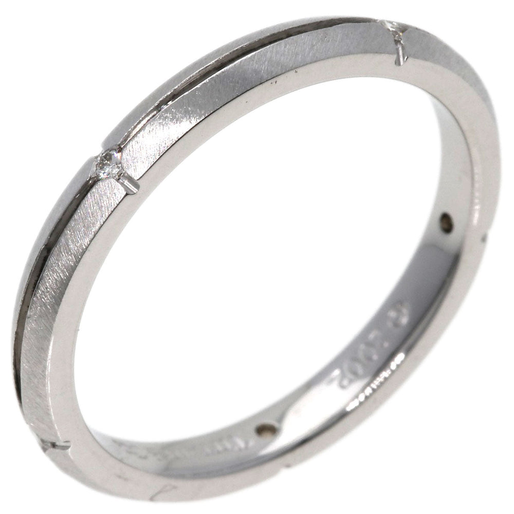 TIFFANY&Co. Ring K18WG Silver Streamerica Narrow 5P Diamond