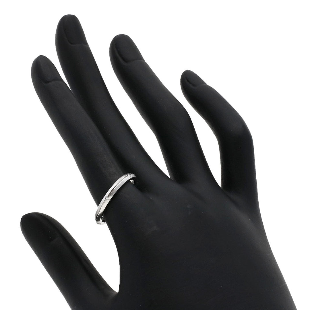 TIFFANY&Co. Ring K18WG Silver Streamerica Narrow 5P Diamond