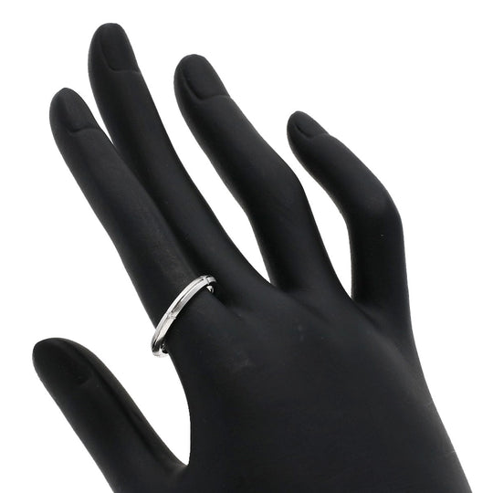 TIFFANY&Co. Ring K18WG Silver Streamerica Narrow 5P Diamond