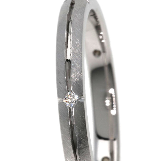 TIFFANY&Co. Ring K18WG Silver Streamerica Narrow 5P Diamond
