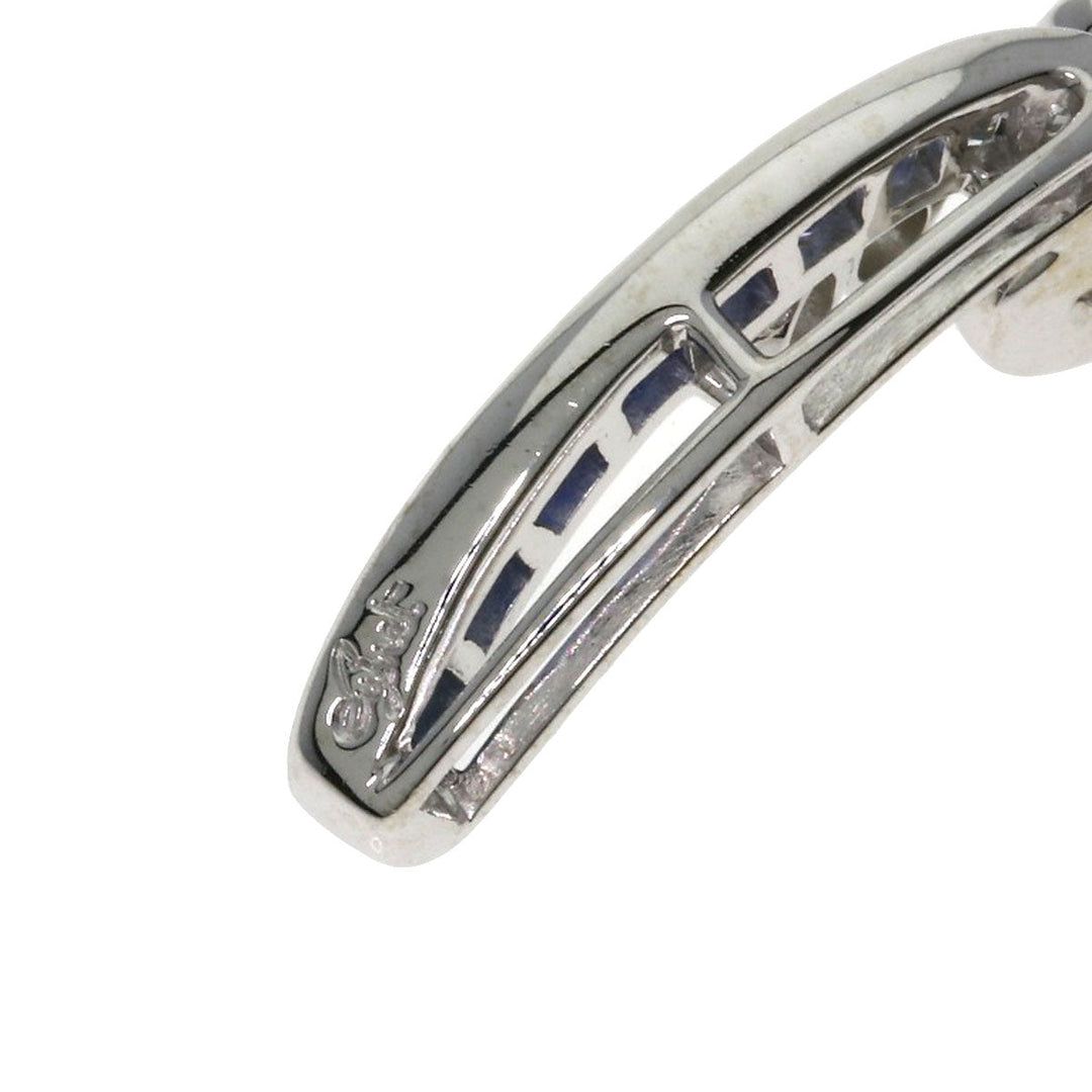 JUNE Necklace K18WG Silver Sapphire diamond