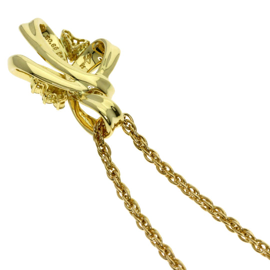 JUNE Necklace 18K Yellow Gold gold Sapphire diamond Women Used Authentic