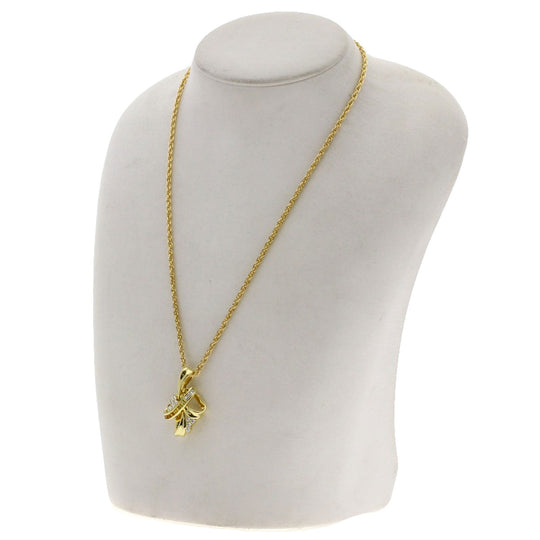 JUNE Necklace 18K Yellow Gold gold Sapphire diamond Women Used Authentic