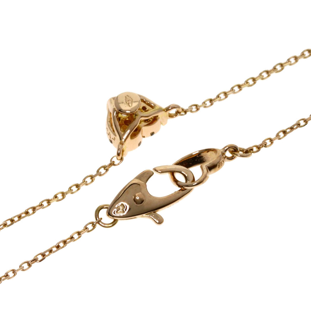 Ponte Vecchio Necklace 18K Pink Gold gold Heart diamond Women Used Authentic