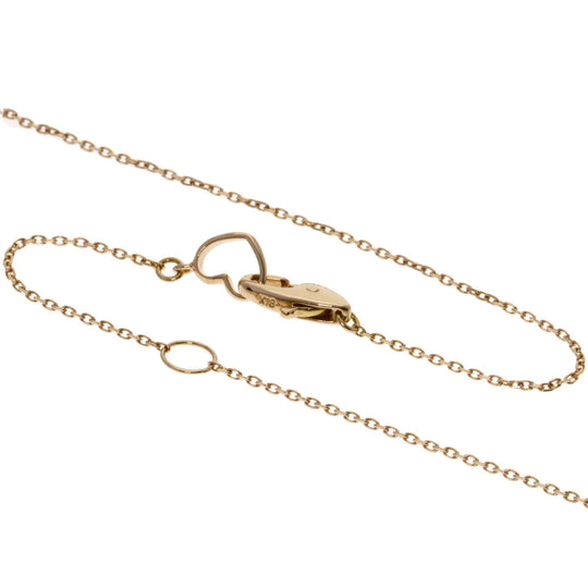 Ponte Vecchio Necklace 18K Pink Gold gold Heart diamond Women Used Authentic