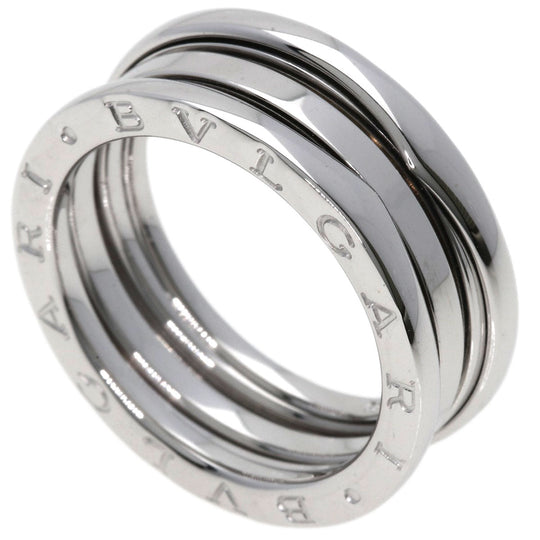 BVLGARI Ring K18WG Silver B-zero1 B-zero1 2 Band #58 Women Used Authentic