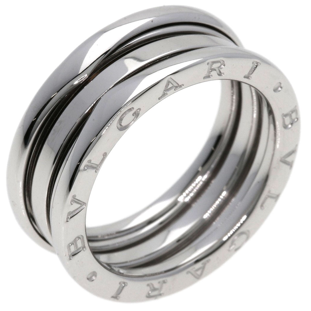 BVLGARI Ring K18WG Silver B-zero1 B-zero1 2 Band #58 Women Used Authentic