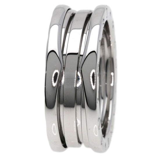 BVLGARI Ring K18WG Silver B-zero1 B-zero1 2 Band #58 Women Used Authentic