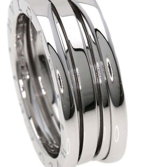 BVLGARI Ring K18WG Silver B-zero1 B-zero1 2 Band #58 Women Used Authentic