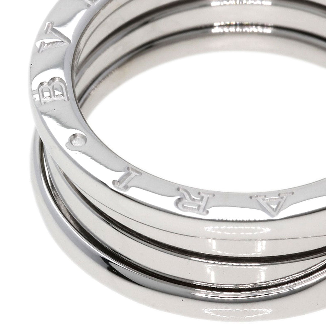 BVLGARI Ring K18WG Silver B-zero1 B-zero1 2 Band #58 Women Used Authentic