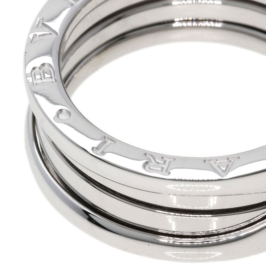BVLGARI Ring K18WG Silver B-zero1 B-zero1 2 Band #58 Women Used Authentic