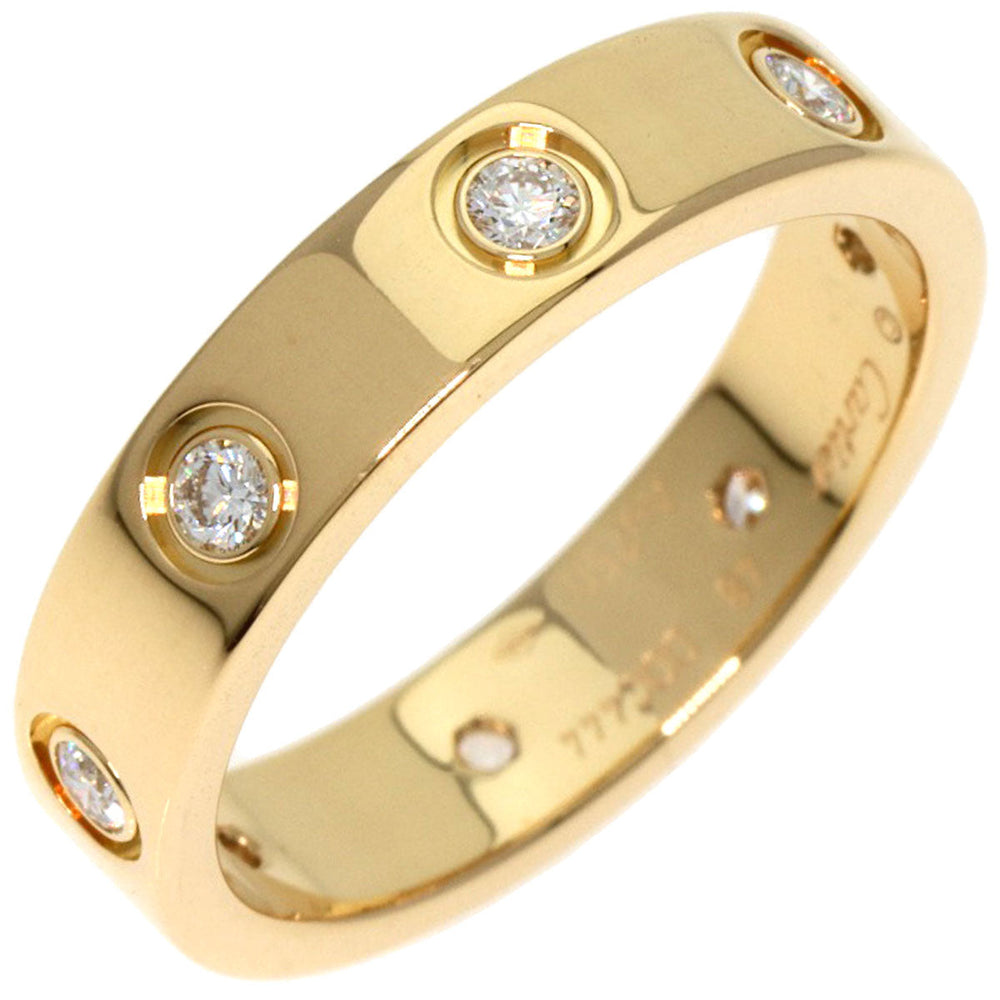 CARTIER Ring 18K Yellow Gold gold Mini love ring full diamond #48