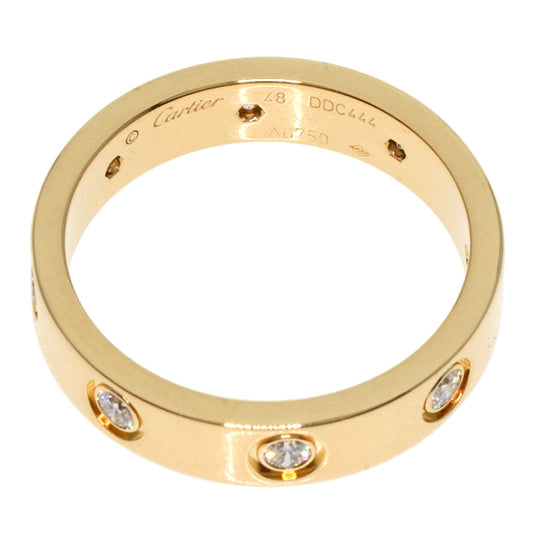 CARTIER Ring 18K Yellow Gold gold Mini love ring full diamond #48