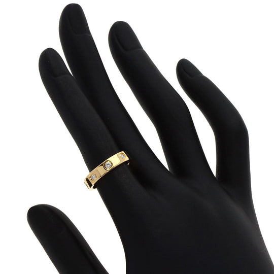 CARTIER Ring 18K Yellow Gold gold Mini love ring full diamond #48