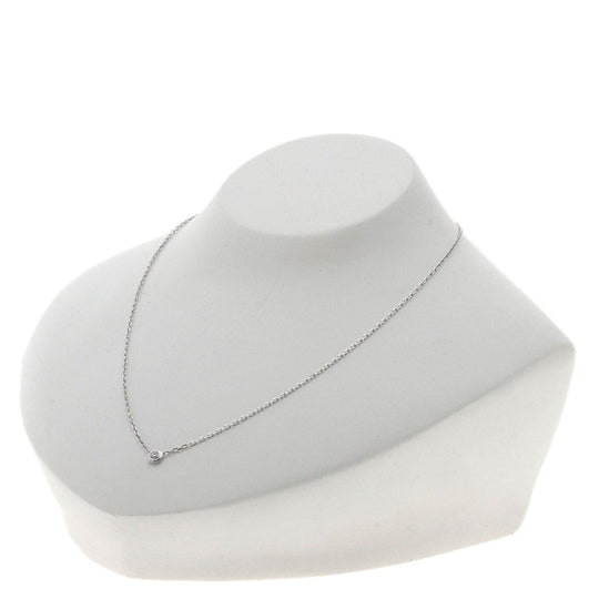 CARTIER Necklace K18WG Silver Amour Diamond Small Women Used Authentic