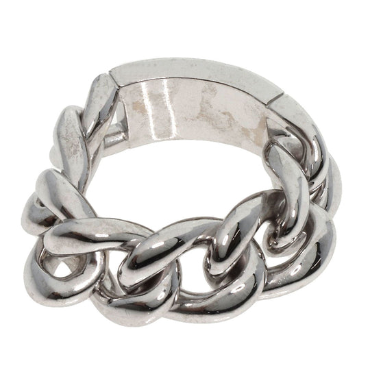 Dior Ring K18WG Silver Gormet de Dior Large Chain #57 Women Used Authentic
