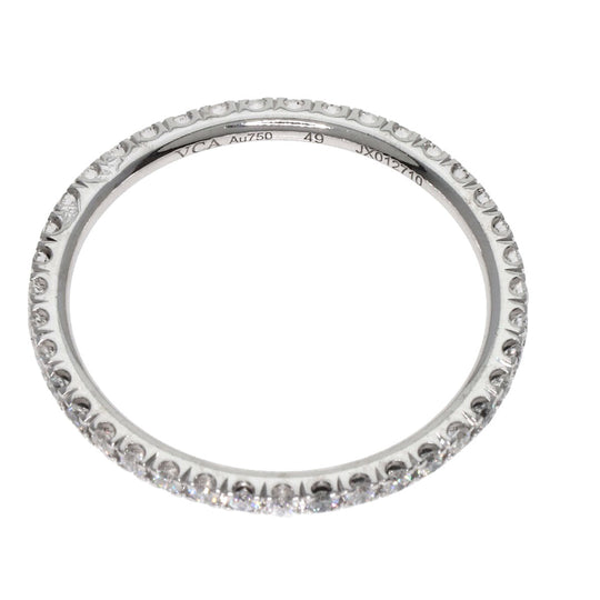 Van Cleef & Arpels Ring K18WG Silver Felicite Eternity #49