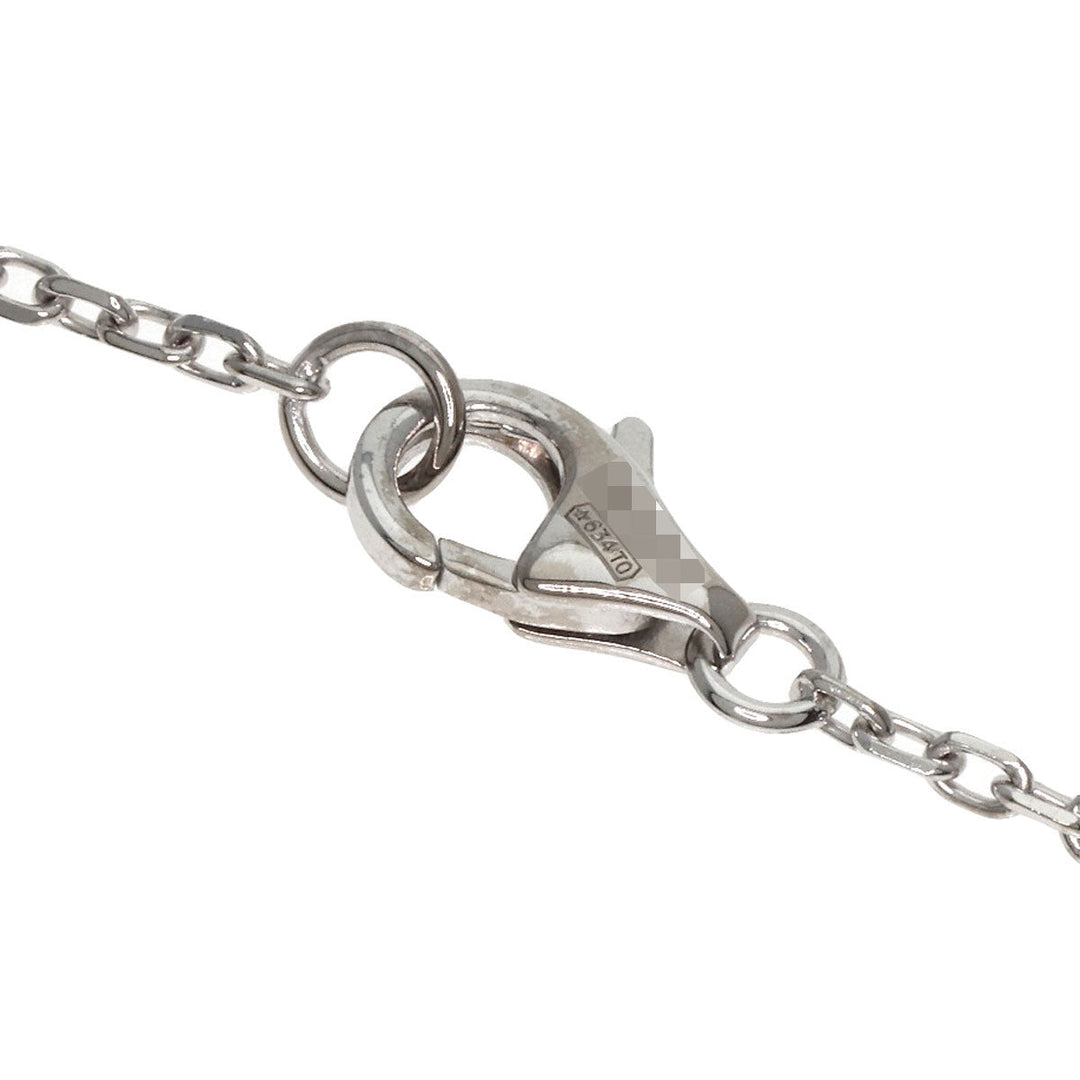 CARTIER Necklace K18WG Silver Love Circle Full Diamond