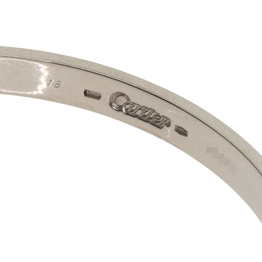 CARTIER bracelet K18WG Silver Love Bracelet with Driver Old Model #18 Women Used Authentic