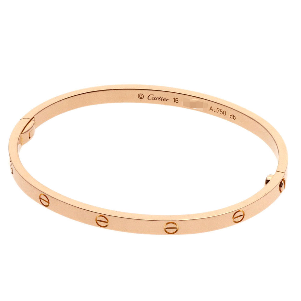 CARTIER bracelet 18K Pink Gold gold Love Bracelet SM with Driver #16
