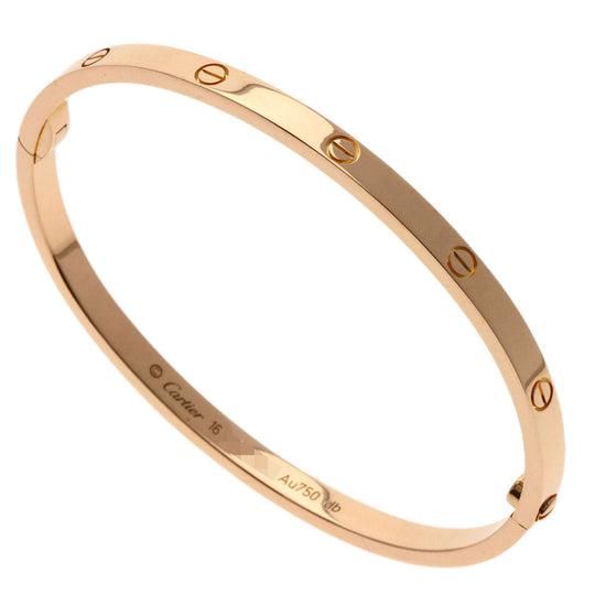 CARTIER bracelet 18K Pink Gold gold Love Bracelet SM with Driver #16